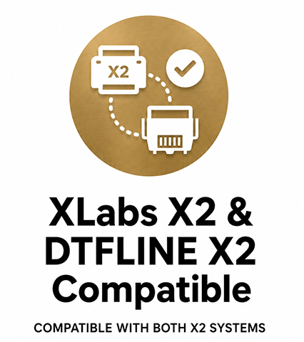 X2 DTG ink compatible with XLabs X2 and DTFLINE X2 Hybrid printers