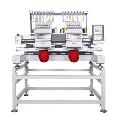 The VISION DUO Dual-Head 15-Needle Industrial Embroidery Machine