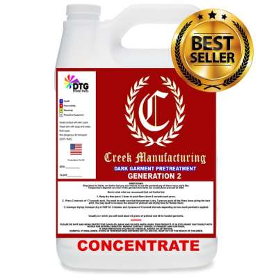 Creek Manufacturing Generation 2 POTENT Dark Pretreat (CONCENTRATE) FOR ALL DTG