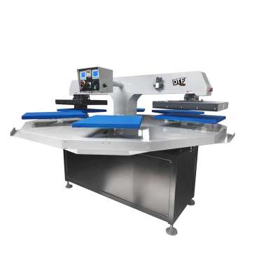 DBLDBL V6 Heat Press: Six Station, Double Heat Press, Rotating, Automatic Pneumatic Heat Press (SIX STATIONS, each 16 inches x 20 inches)