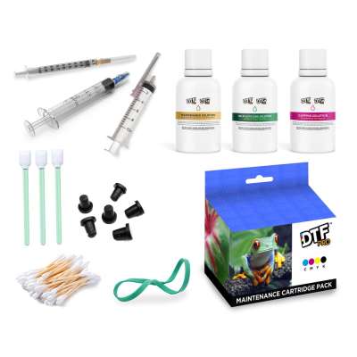 DTFPRO MODEL J Maintenance Pack (includes cartridges, solutions and all accessories and instructions for DAILY, WEEKLY and VACATION MODE maintenance)