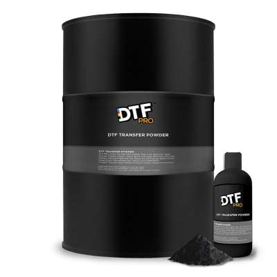 DTF Transfer Powder (1.75 pounds) - BLACK - DTF Adhesive Powder / PreTreat Powder for use with Epson F2000 / F2100 Printers
