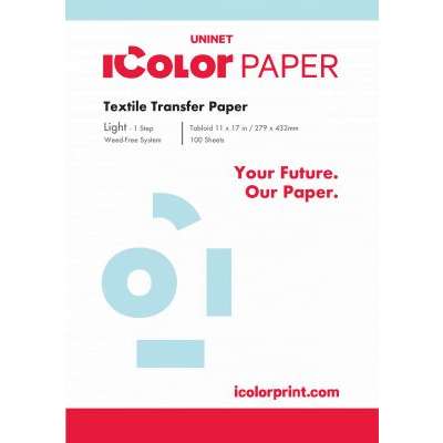 iColor Light 1 Step Transfer Media Tabloid 11 in x 17 in (279 x 432mm) - includes 100 pcs