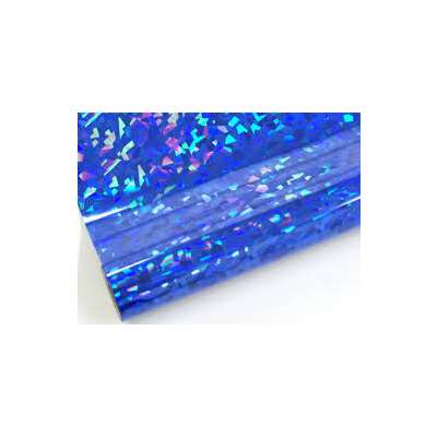 iColor Hot Stamping Foil - Blue Glitter 12.5 in x 20 ft (318mm x 6.1m) Roll - includes 1 roll