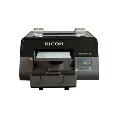 RICOH RI2000 PRINTER BUNDLE DTF READY (Includes Software, Small, Standard and Large Platens, Set of Ink Cartridges, Set of Cleaning Cartridges, Maintenance Materials, DTF Heat Station, DTF Sheets, DTF Powder, Training and Onboarding)