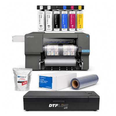 Roland BY2-20 Direct to Film (DTF) 20 Roll Printer, Cutter, Heat Station, RIP, Inks, Film and Powder and More (Bundle 3)