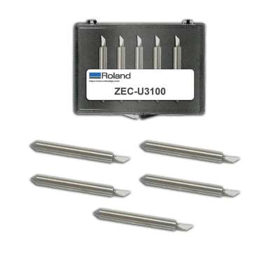 Roland Premium 60 degree Blades for Extra-Thick Media - 1.00 mm Offset (5-Pack)