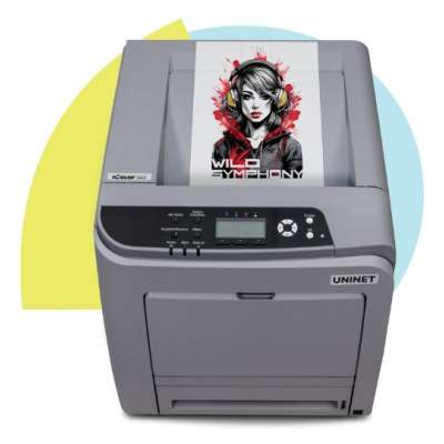UniNet iColor 340 Apparel PLUS White Toner Transfer Printer - Starter Bundle