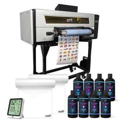 UVDTF Genesis VX Printer System (includes 3 Genesis Printheads, Built-in Laminator, Rolling Stand, A+B UVDTF Film Rolls, UVDTF Inks and Varnish, Training and Onboarding)
