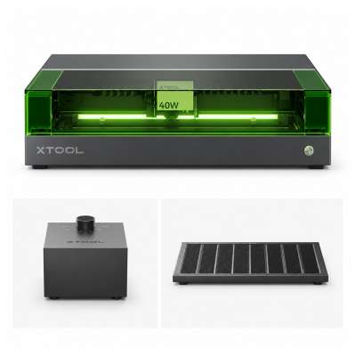 xTool S1 Professional Enclosed Diode Laser Cutting System (40W Edition) - Standard Bundle