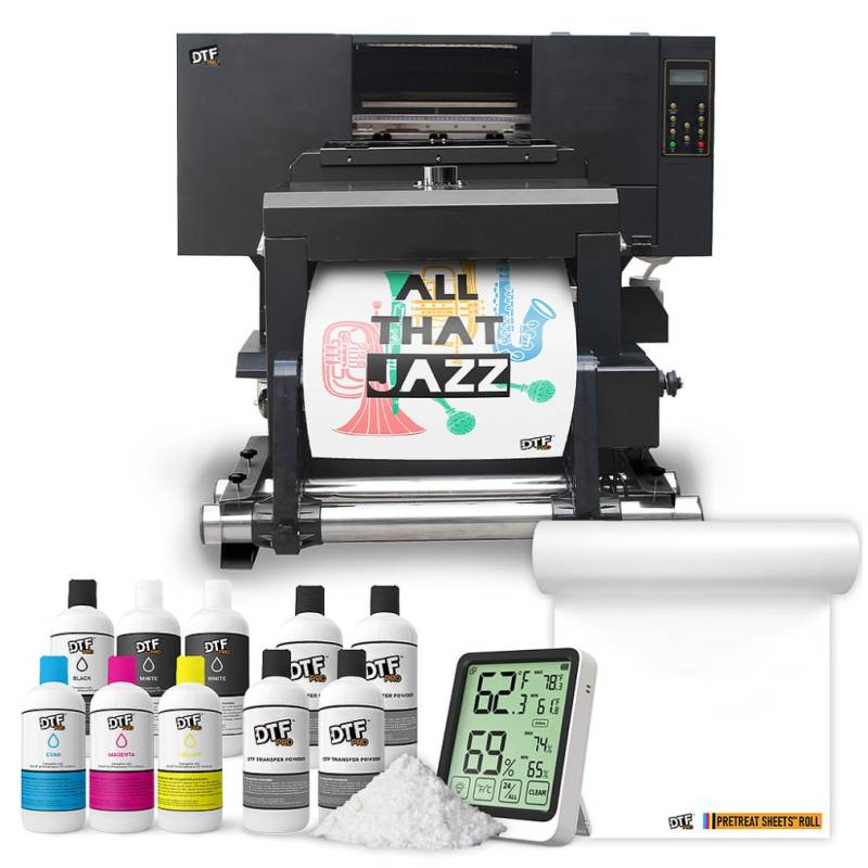 DTF PRO MIDI A2 BUNDLE: MIDI Printer Bundle (includes Dual Printhead MIDI  A2 DTF Printer with Embedded Roll Feeder, A2 In-Line Powder Application and  Curing Machine, 6 Liters DTF Ink, 100m DTF