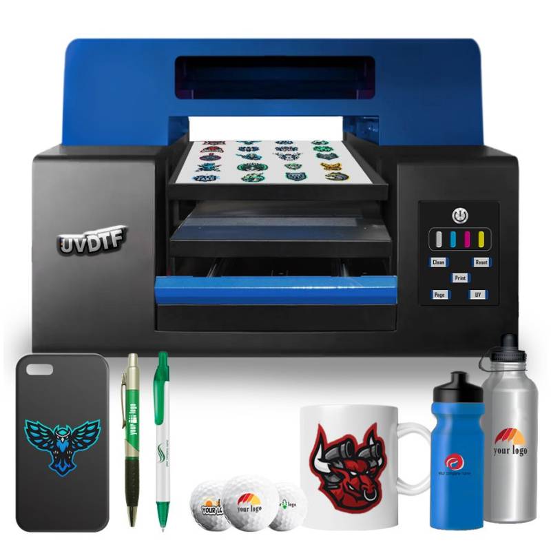 A3 UV DTF Printer 2 in 1 Printing Laminating Varnish Transfer Sticker  Printing