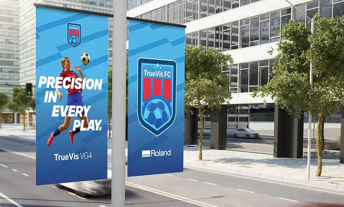 Banners printed with the Roland TrueVIS VG4 Series
